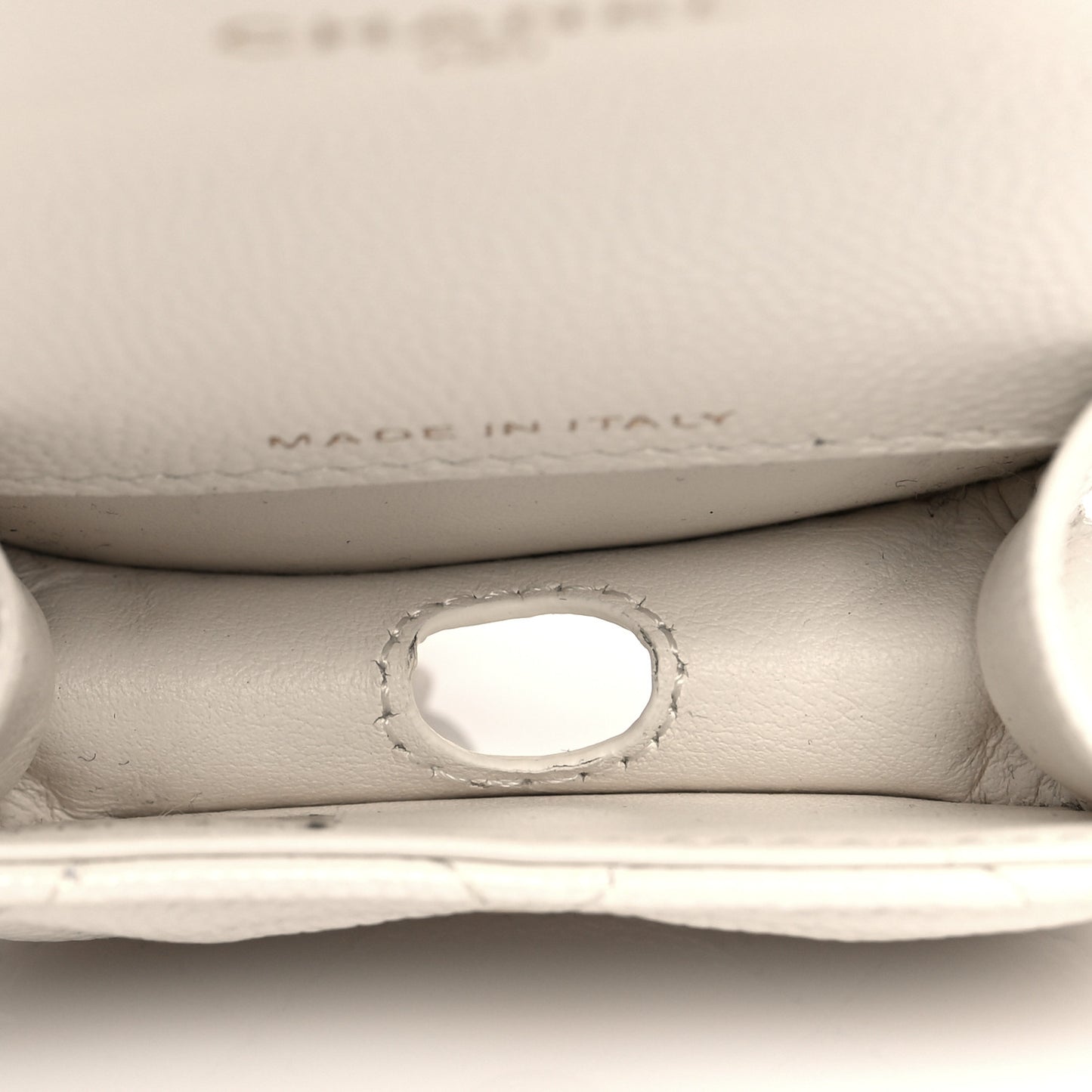 Caviar Quilted Airpods Pro Case White