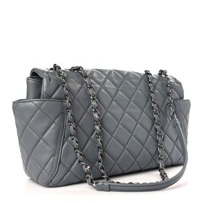 Chanel Lambskin Large Around Pockets Flap Dark Grey 3 of 10