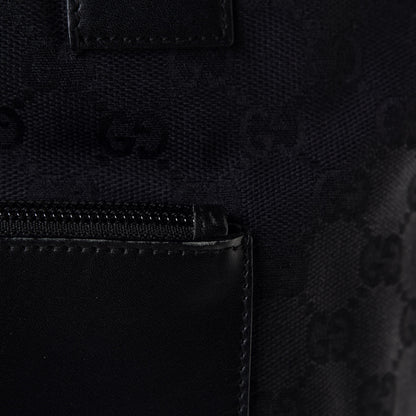 Gucci Nylon Calfskin Monogram Tall Tote Black 7 of 9