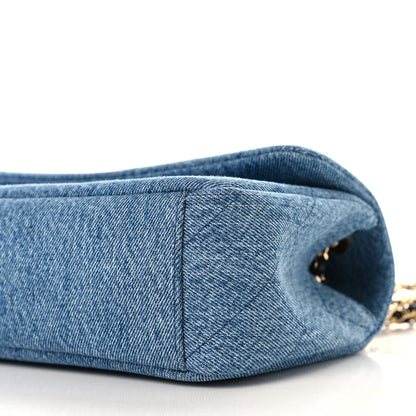 Chanel Denim Quilted Eyes On You Flap Blue 20 of 23