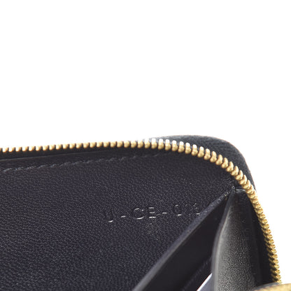 Celine Lambskin Large Zip Around Multifunction Wallet Grass Navy 8 of 11