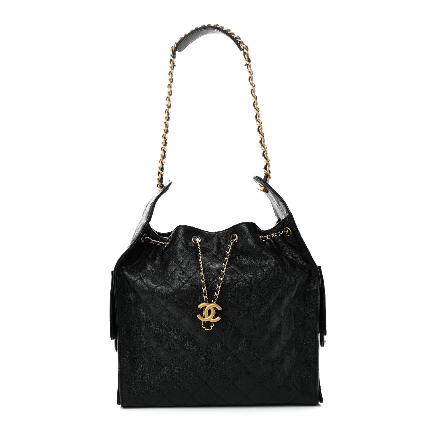 Chanel Caviar Quilted Medium Chanel 25 Handbag Black 1 of 12
