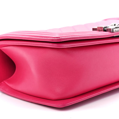 Chanel Lambskin Quilted Medium Boy Flap Pink 9 of 10