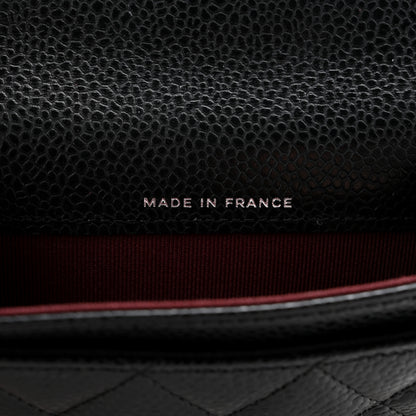 Chanel Caviar Quilted Flap Card Holder Wallet Black 7 of 10