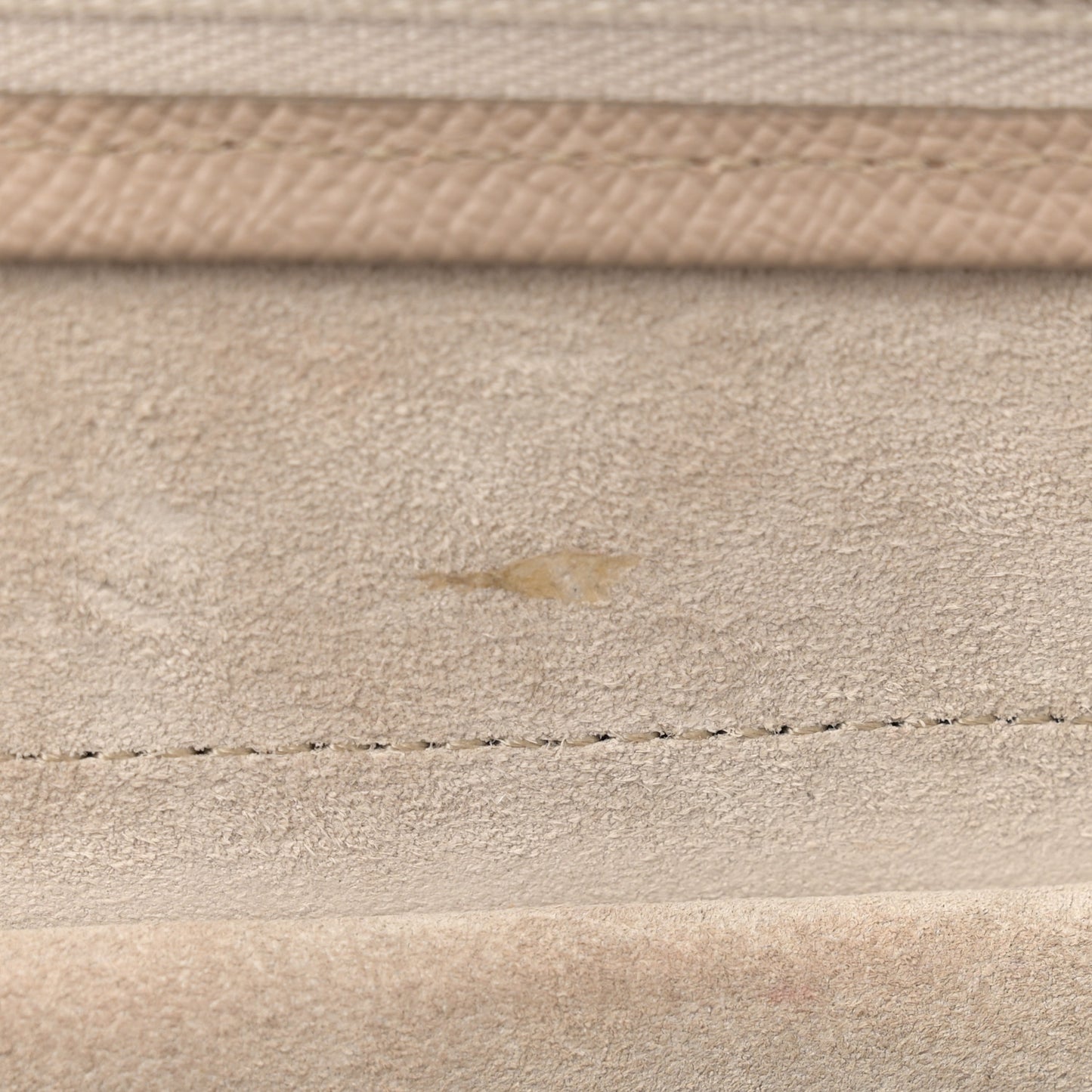 Grained Calfskin Micro Belt Bag Light Taupe