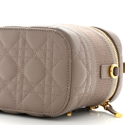 Christian Dior Lambskin Cannage Small Diortravel Vanity Case Warm Taupe 10 of 11