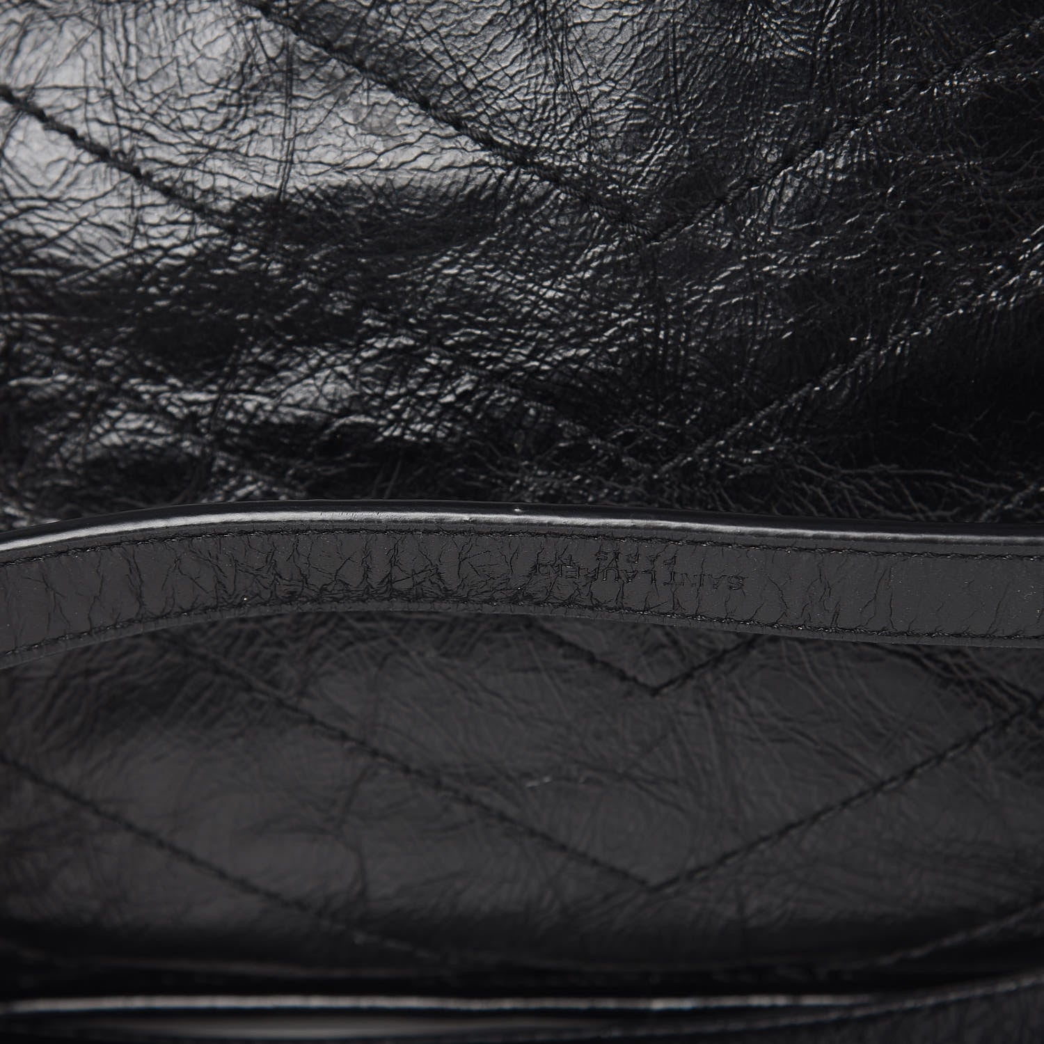 Saint Laurent Crinkled Calfskin Matelasse Monogram Large Niki Chain Satchel Black 11 of 13