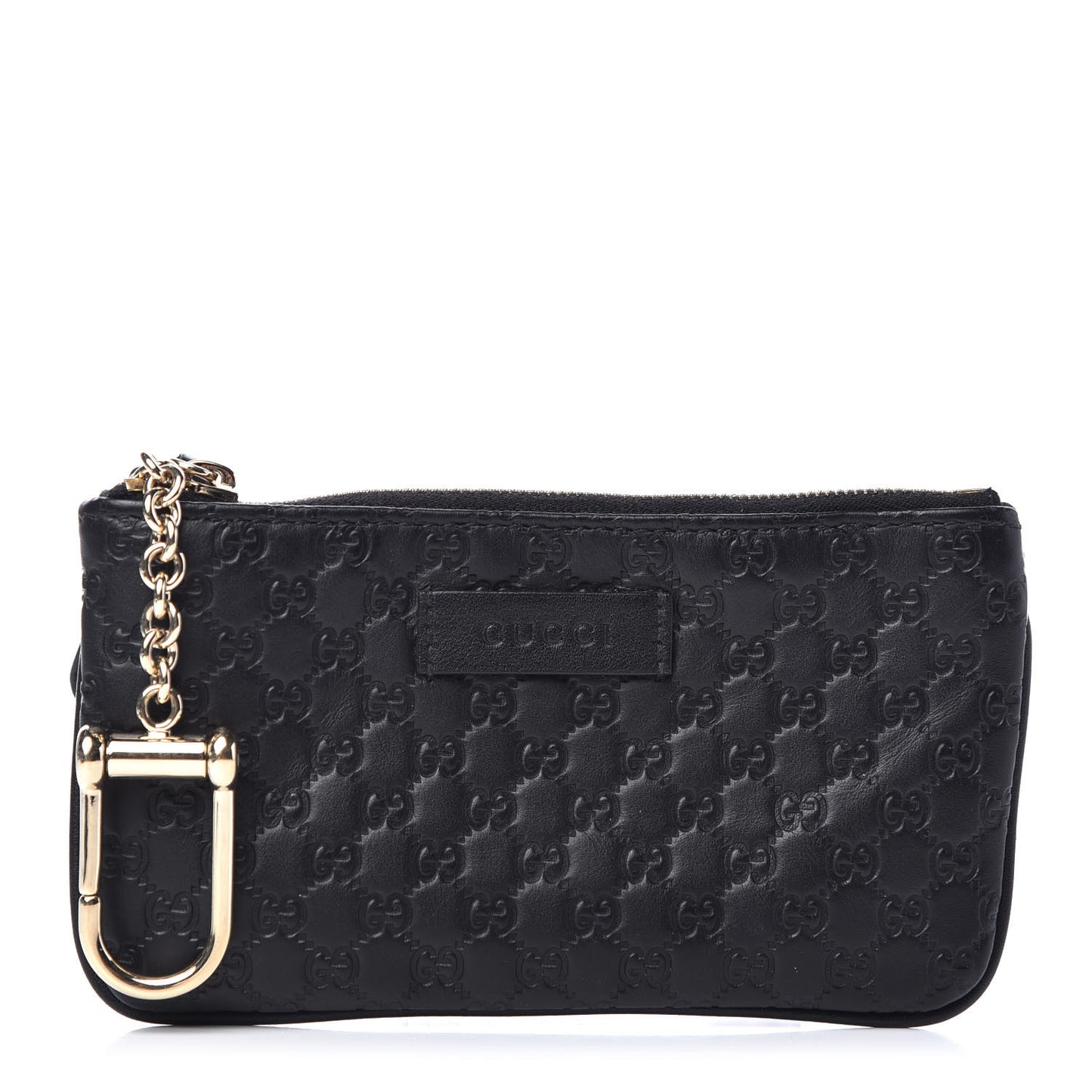Microguccissima Key Ring Coin Case Black