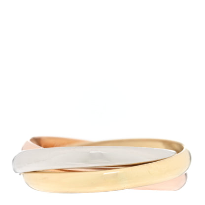 Cartier 18K Pink Yellow White Gold Small Trinity Ring 53 6.25 1 of 4