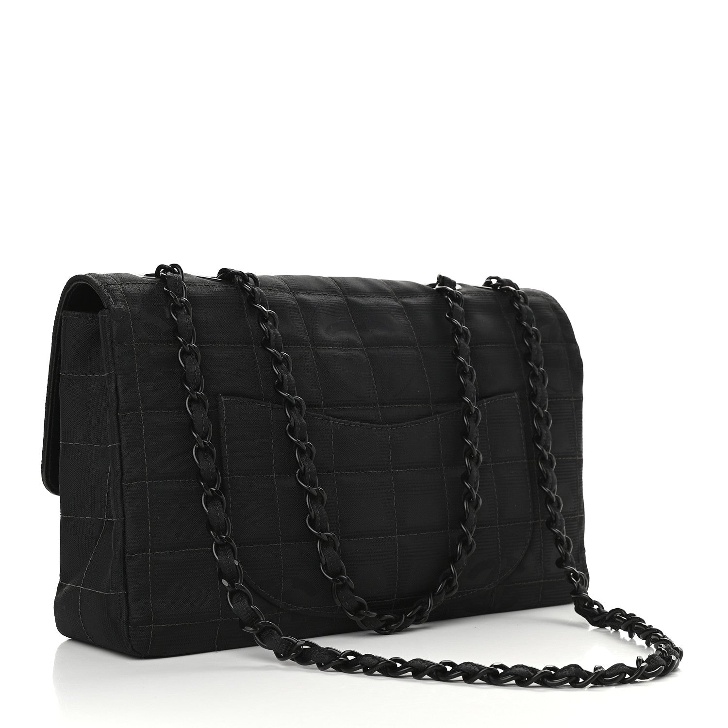 Chanel Nylon Medium Travel Flap Black 3 of 11