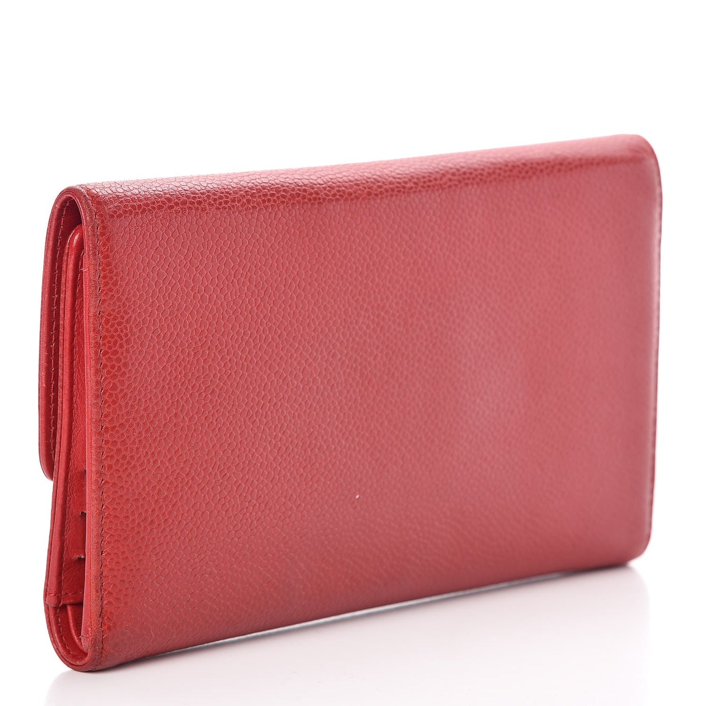 Caviar Timeless CC Large Flap Wallet Red