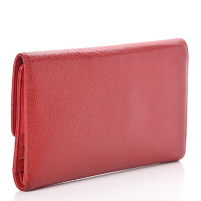 Chanel Caviar Timeless CC Large Flap Wallet Red 3 of 15