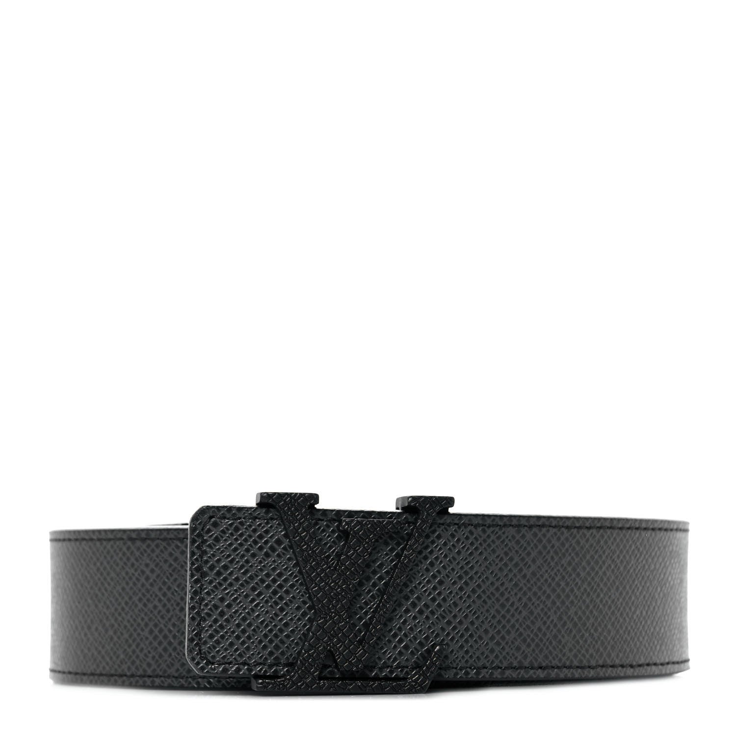 Louis Vuitton Taiga 35mm LV Initiales Belt 110 44 Ardoise 1 of 7