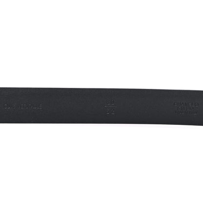 Chanel Glazed Calfskin CC Medallion Belt 80 32 Black 3 of 4