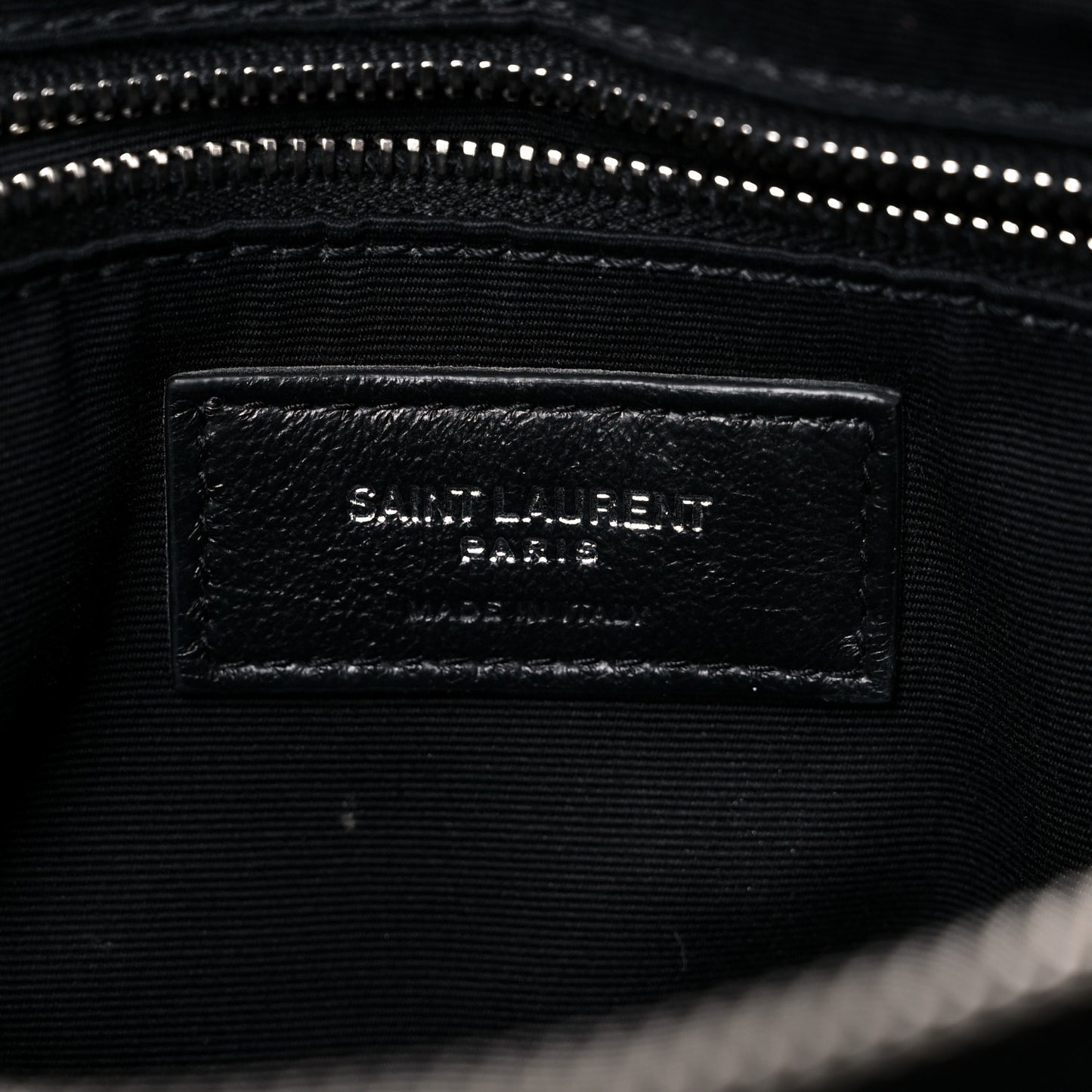 Calfskin Y Quilted Monogram Medium Loulou Chain Satchel Black