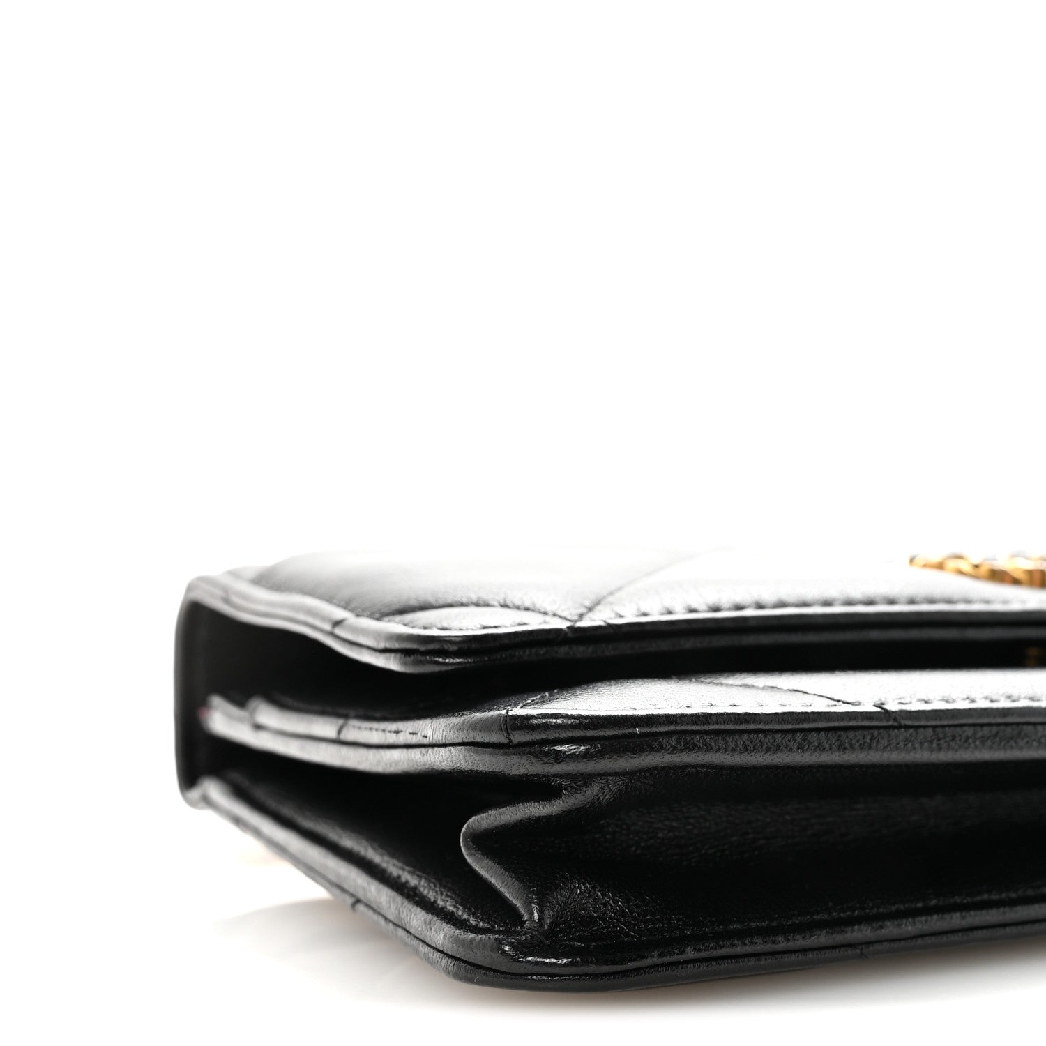Chanel Lambskin Quilted Chanel 19 Wallet On Chain WOC Black 10 of 12