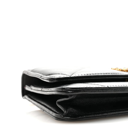 Chanel Lambskin Quilted Chanel 19 Wallet On Chain WOC Black 10 of 12