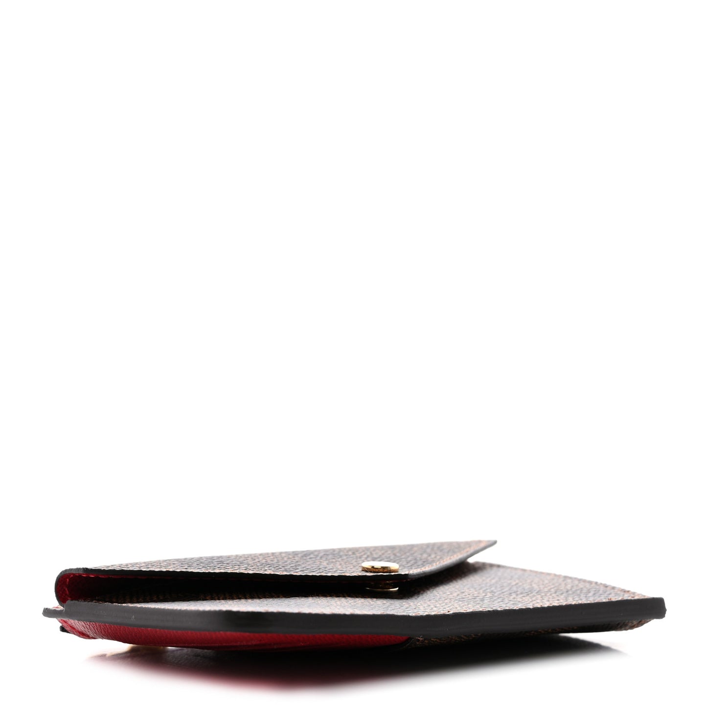 Damier Ebene Recto Verso Card Holder Red
