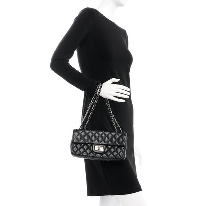 Chanel Calfskin Quilted Hybrid Reissue East West Flap Black 3 of 9