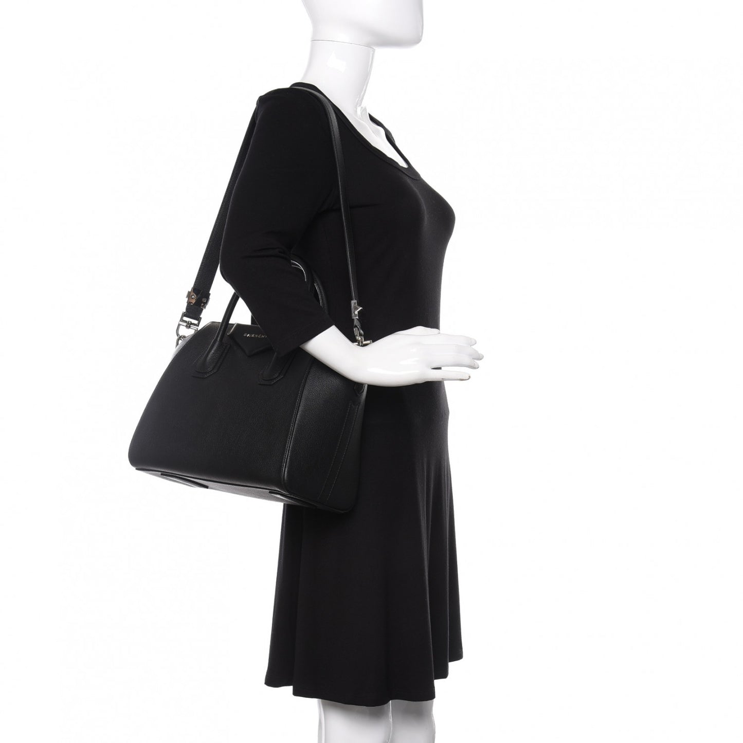 Sugar Goatskin Small Antigona Black