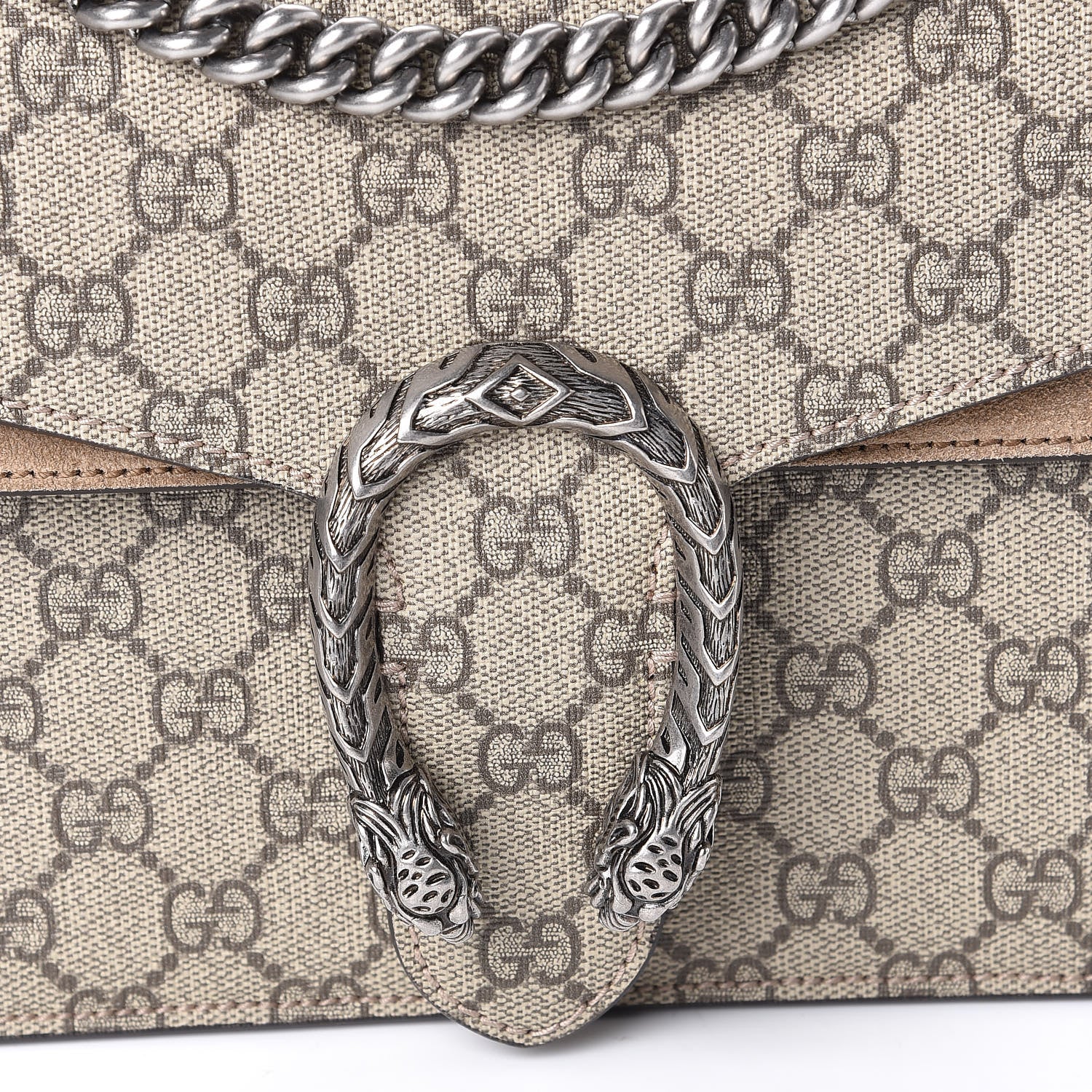Gucci GG Supreme Monogram Small Dionysus Shoulder Bag Taupe 12 of 13
