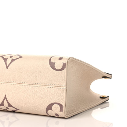 Louis Vuitton Empreinte Monogram Giant Onthego PM Creme Bois De Rose 8 of 9