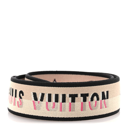 Louis Vuitton Jacquard Speedy Bandouliere 20 Shoulder Strap Black 2 of 4