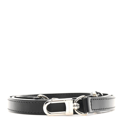 Louis Vuitton Calfskin 16mm Adjustable Shoulder Strap Black 1 of 4