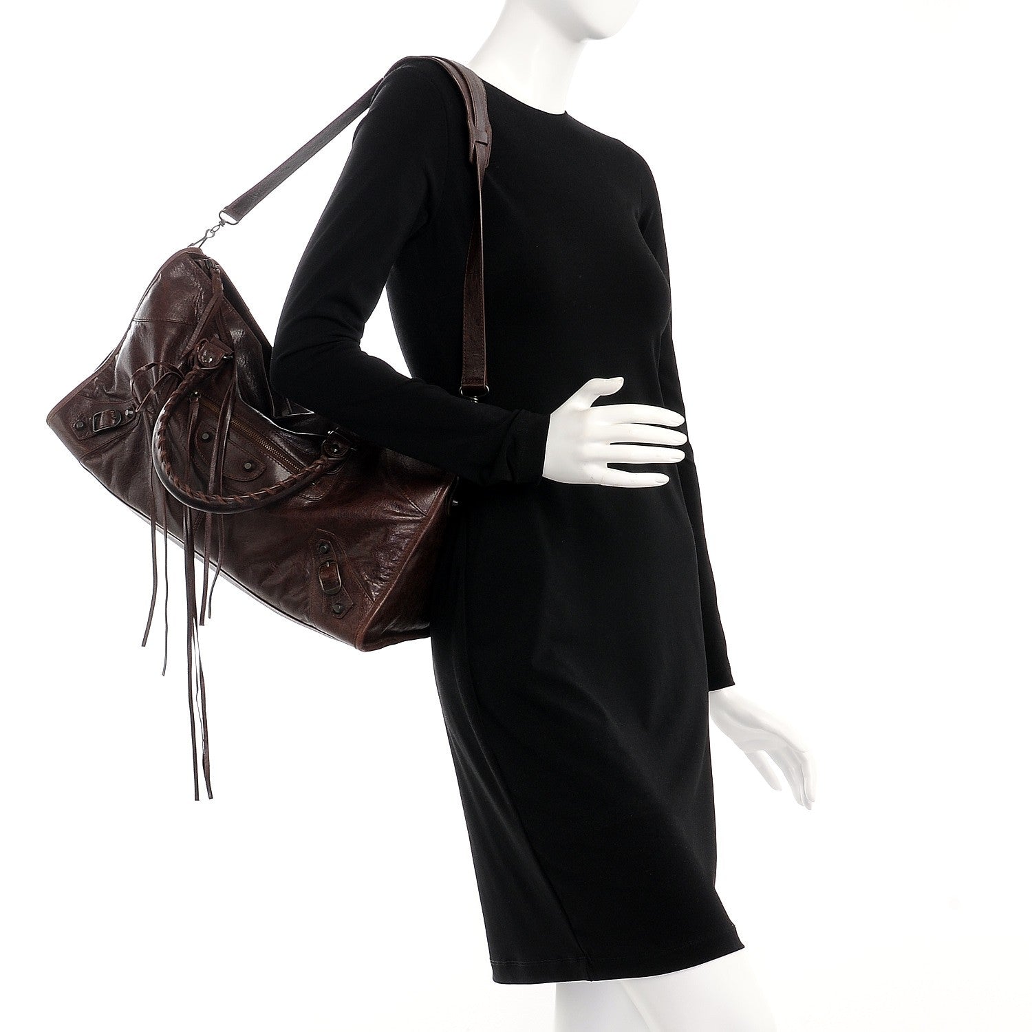 Balenciaga Agneau Classic Hardware Part Time Cigare Fonce 2 of 8