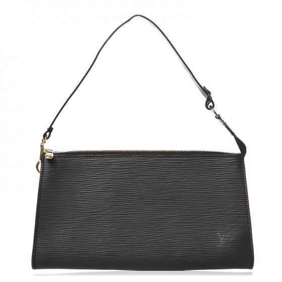 Louis Vuitton Epi Pochette Accessories 24 Black 1 of 9