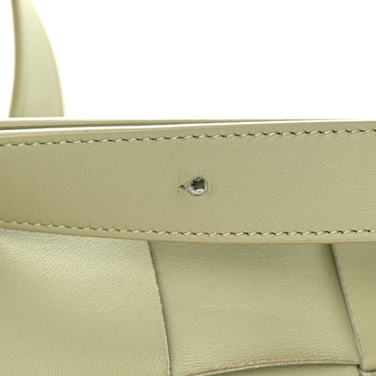Bottega Veneta Lambskin Maxi Intreccio Cassette Crossbody Bag Travertine 12 of 13