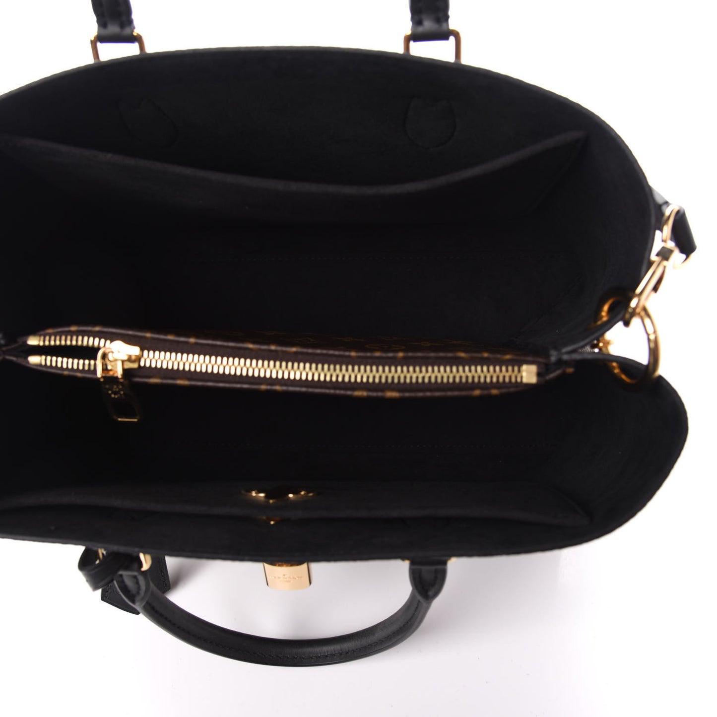 Monogram Flower Tote Black
