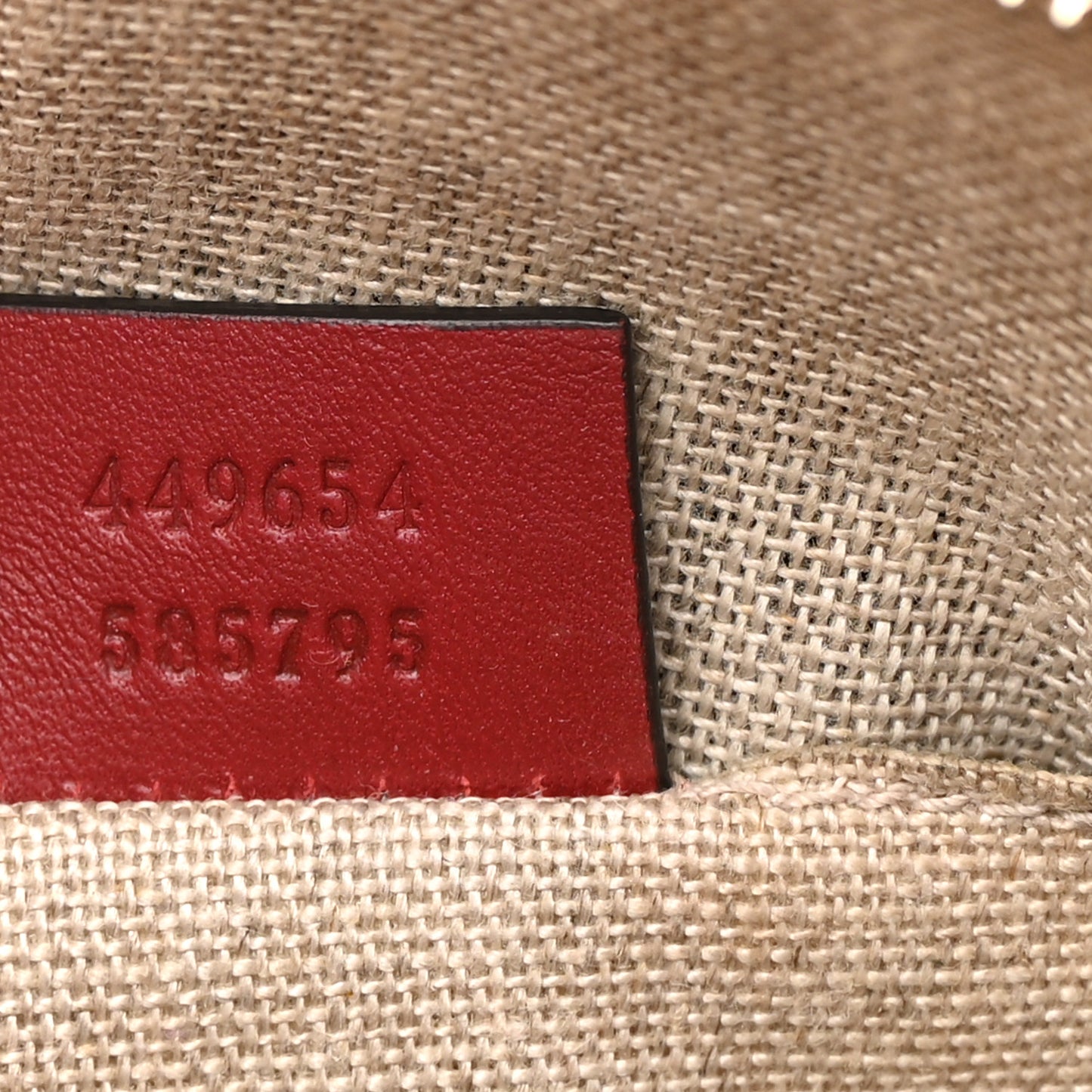 Soft Microguccissima Mini Dome Bag Rosso