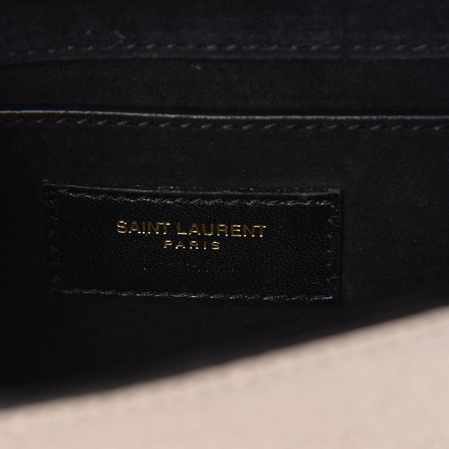 Textured Metallic Calfskin Small Monogram Kate Satchel Gold