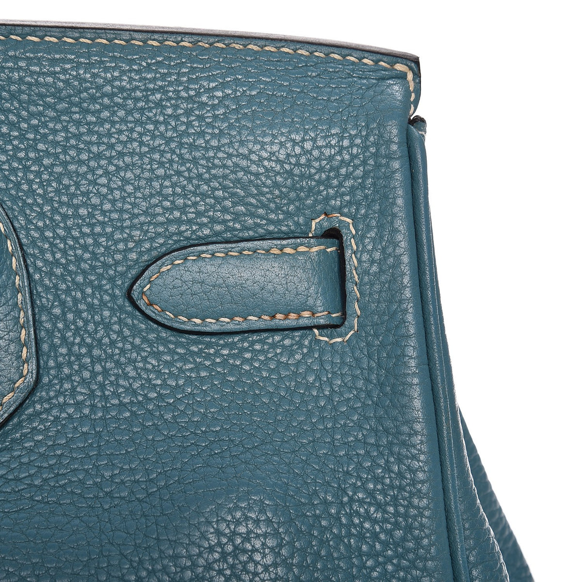 Taurillon Clemence Birkin 30 Blue Jean