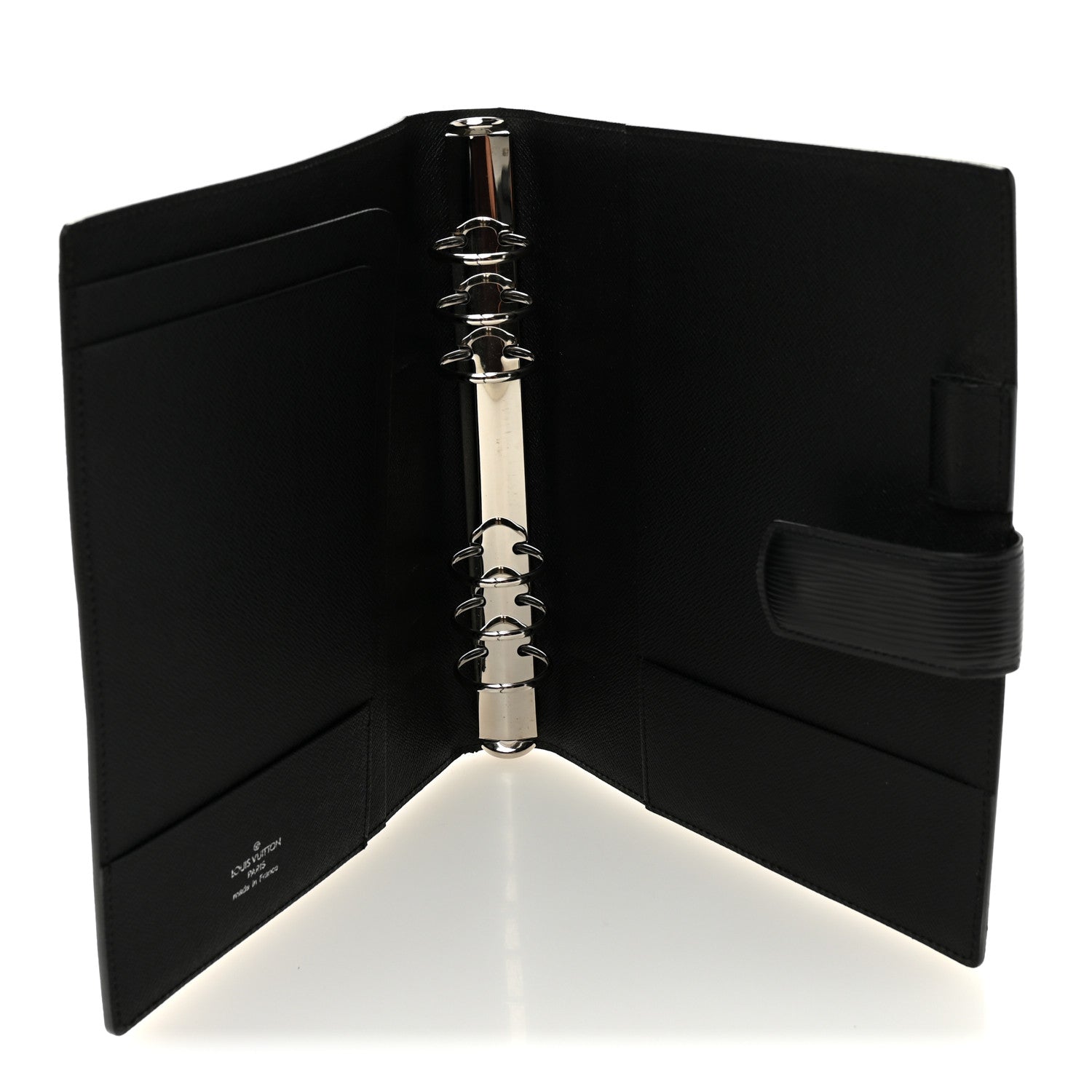 Louis Vuitton Epi Large Ring Agenda Cover Black 5 of 7