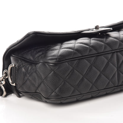 Chanel Grained Calfskin Quilted Medium Casual Rock Flap Black 5 of 10