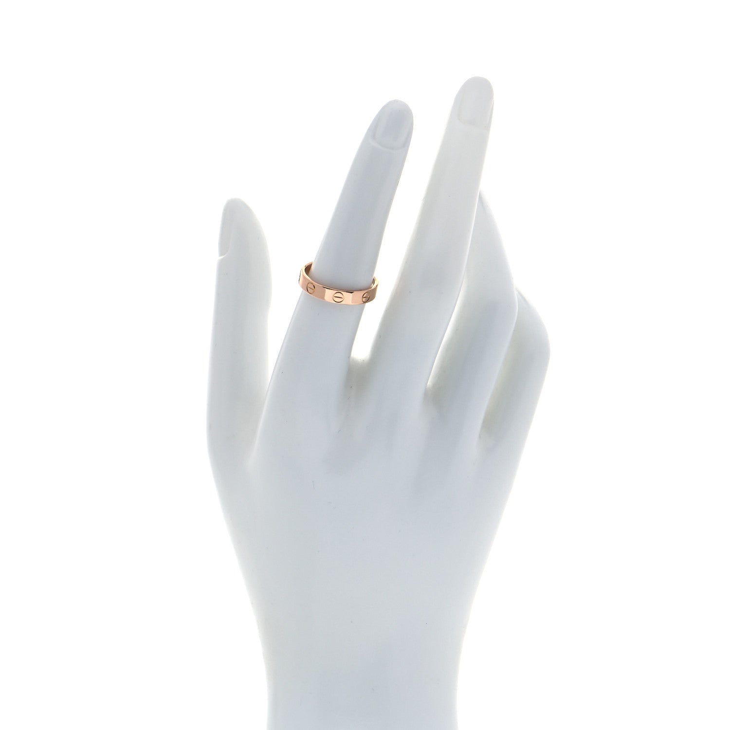 Cartier 18K Pink Gold 3.5mm LOVE Wedding Band Ring 54 7 2 of 5