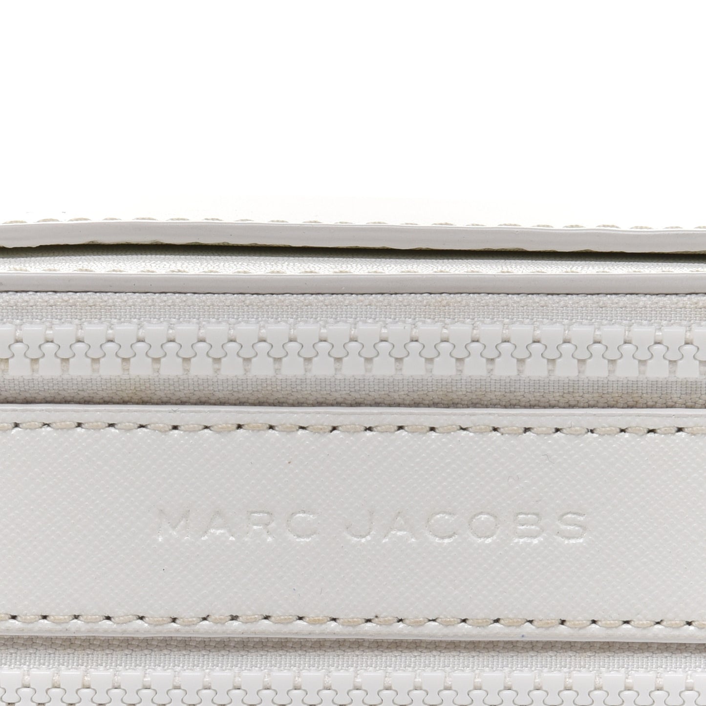 Saffiano Small Snapshot Camera Bag White