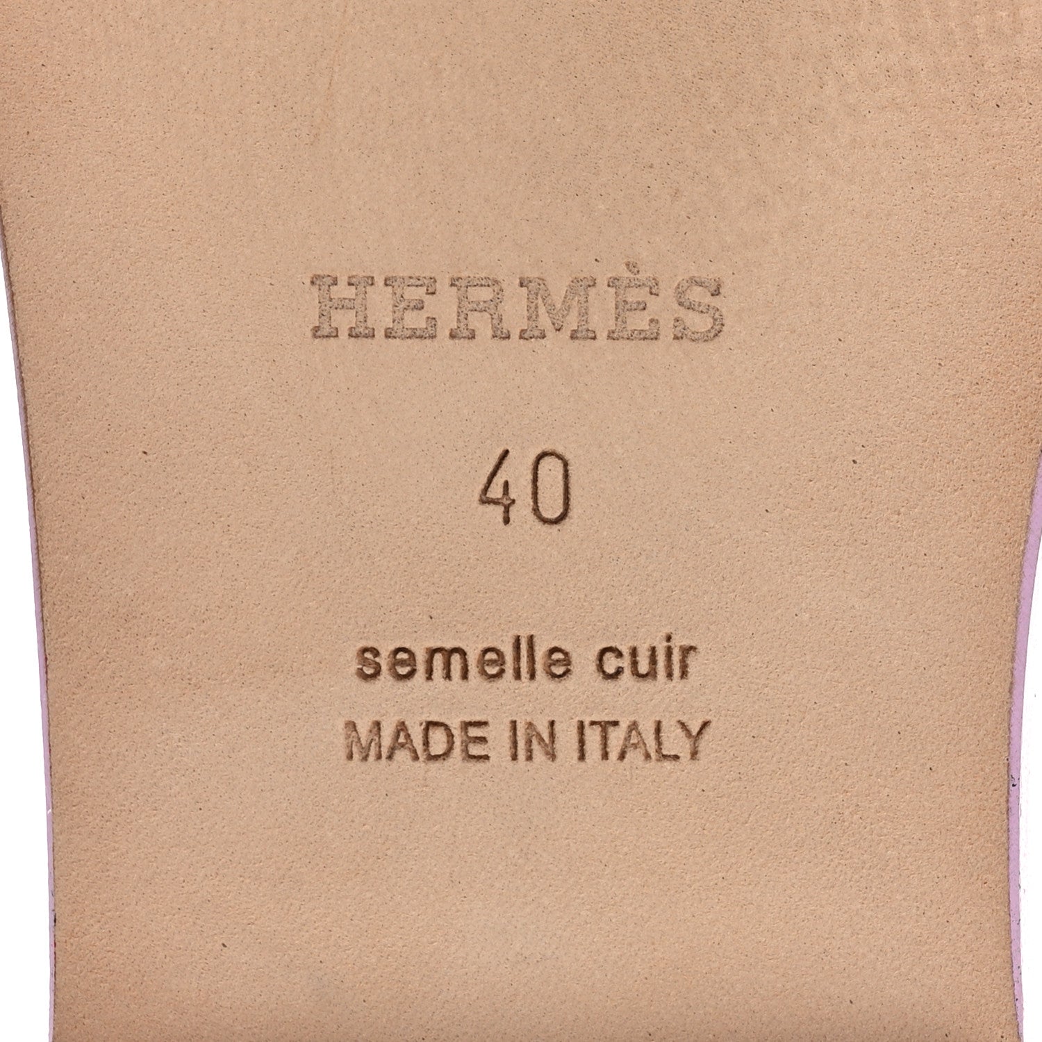 Hermes Epsom Oran Sandals 40 Violet Amethyste 6 of 9