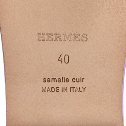 Hermes Epsom Oran Sandals 40 Violet Amethyste 6 of 9