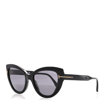 Tom Ford Acetate Anya Cat Eye Sunglasses TF762 Black 1 of 8
