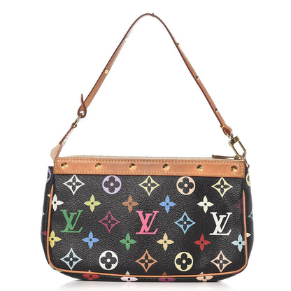 Louis Vuitton Monogram Multicolor Pochette Accessories Black 1 of 17