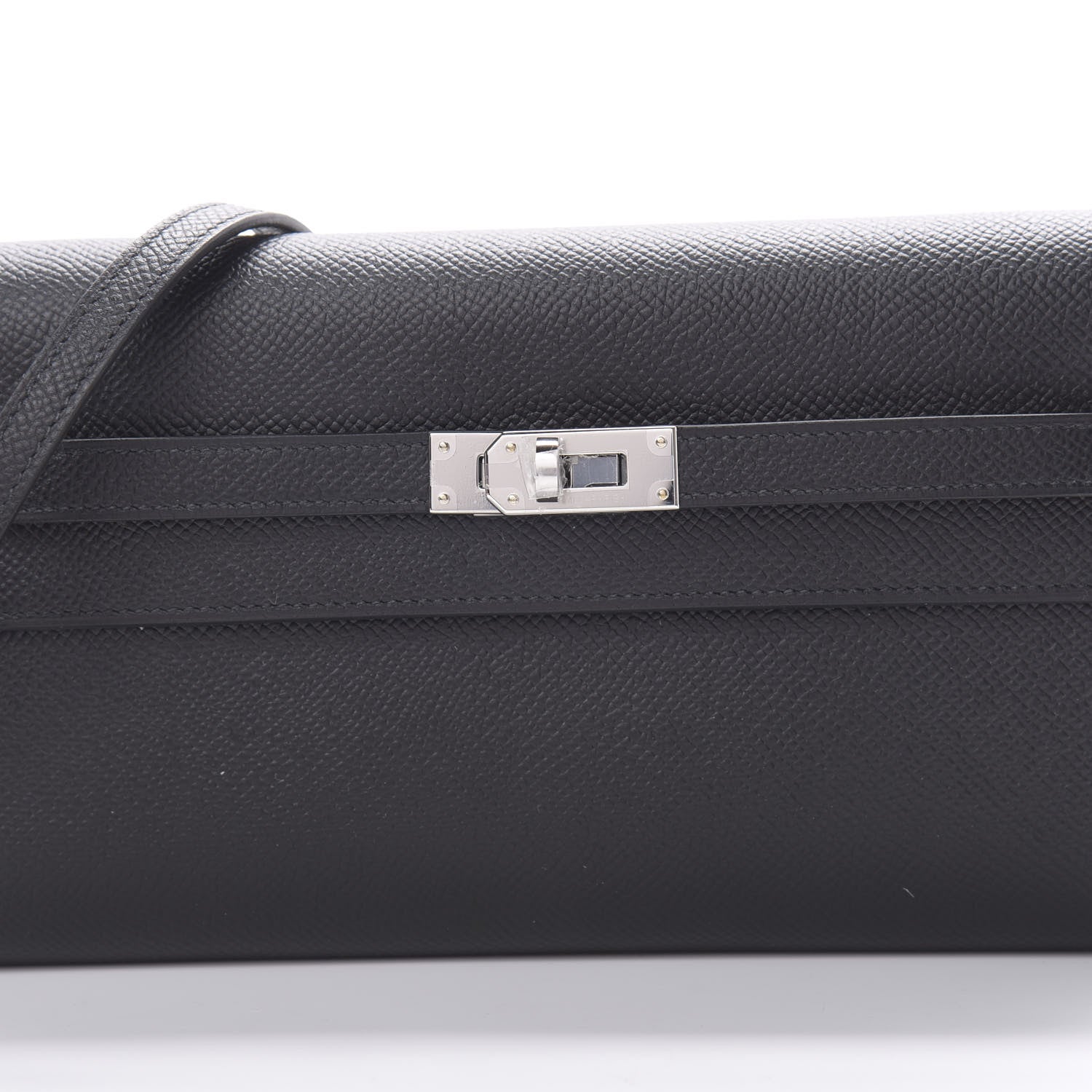 Hermes Epsom Kelly Wallet To Go Black 7 of 10