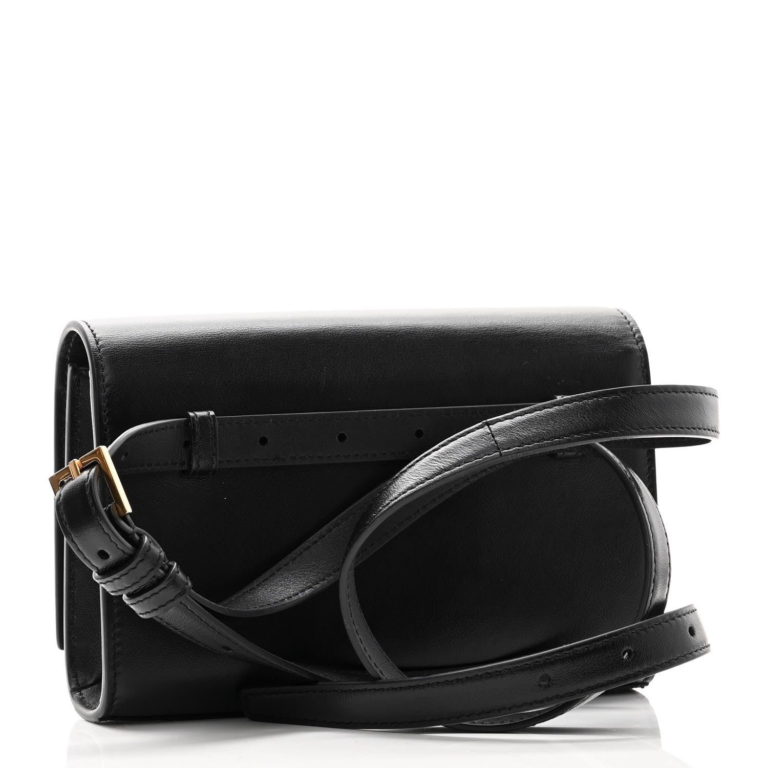 Saint Laurent Smooth Calfskin Monogram Kate Belt Bag Black 3 of 9