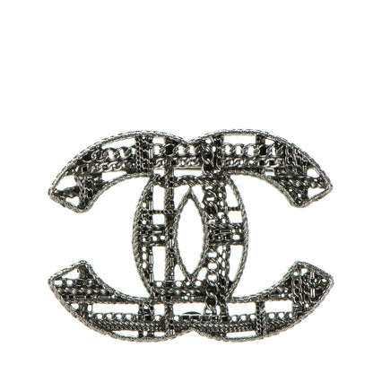 Chanel Ruthenium Chain CC Brooch 1 of 4