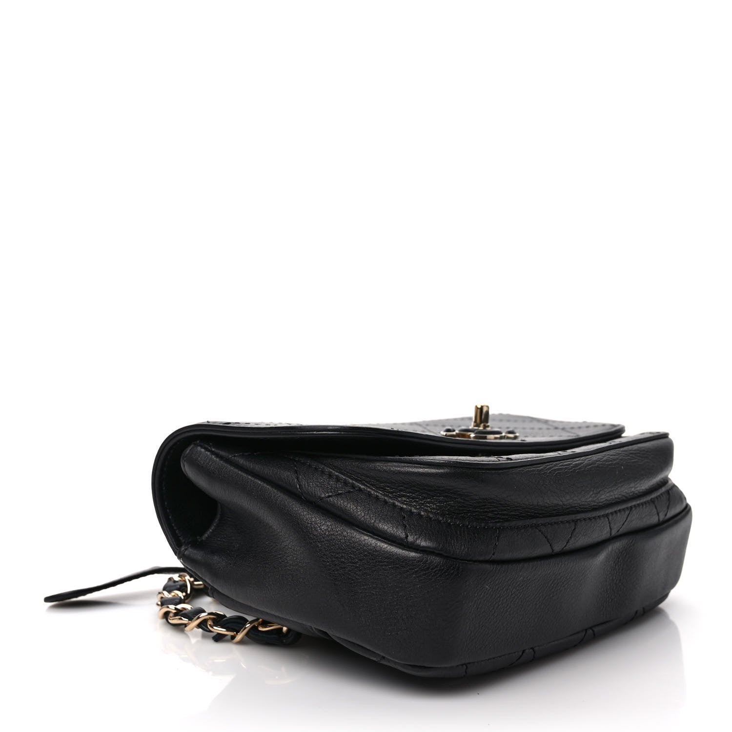 Chanel Calfskin Stitched Coco Curve Waist Bag Black 4 of 9