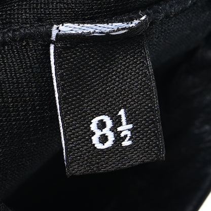 Chanel Suede Lambskin Fingerless CC Gloves 8.5 Black 4 of 5