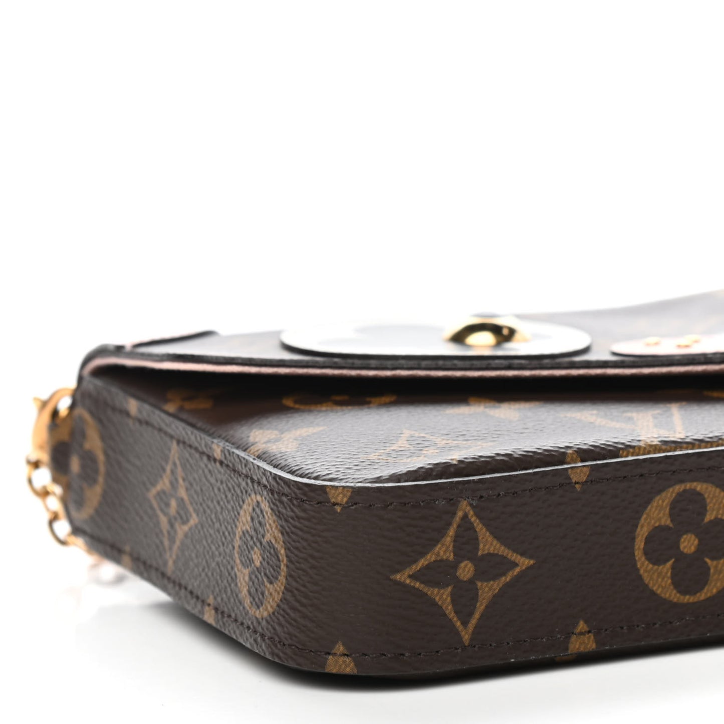 Monogram Valentine Dog Pochette Felicie Chain Wallet