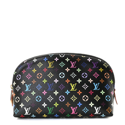 Louis Vuitton Monogram Multicolor Cosmetic Pouch Black Grenade 1 of 9